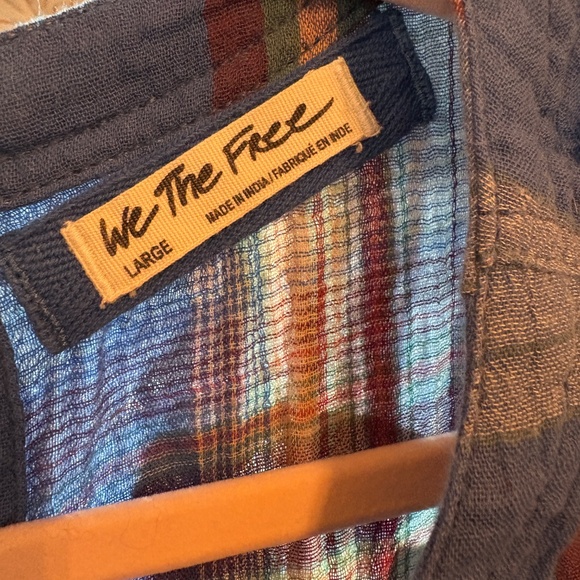 We the Free Plaid Swing Top - large - Picture 3 of 3